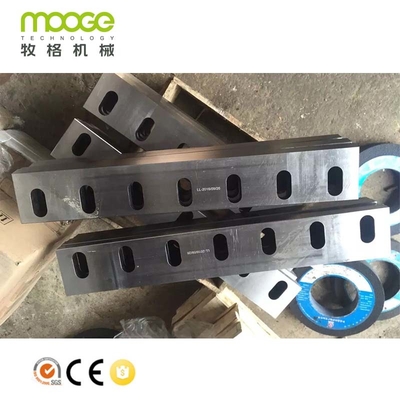 Hard Wearing Plastic Auxiliary Machinery 48-68 Hrc Shredder Blades For Plastic