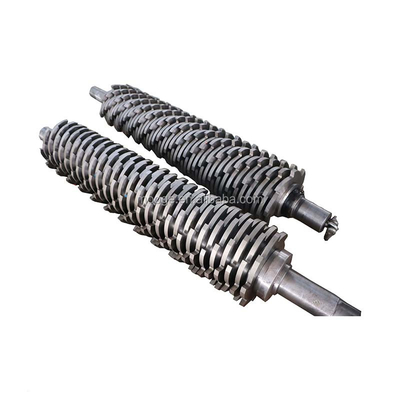Crusher Plastic Auxiliary Machinery High Accuracy Recycled Double Shaft Shredder Blades