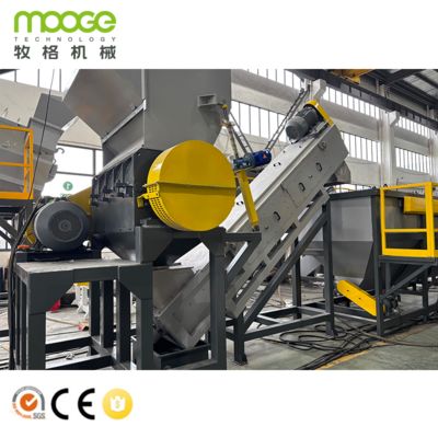 Rigid Bottles Flakes High Capacity HDPE Washing Recycling