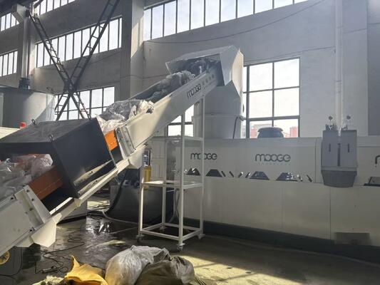 PE PP LDPE Films Compacting and Pelletizing Machine with Laser Filter