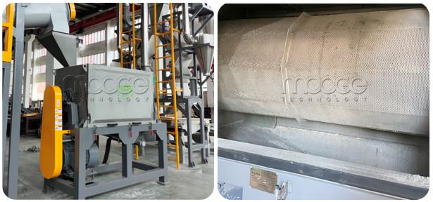 Reinigung Waschmaschine Zerkleinerungsmaschine Abfallrecyclinglinie 16